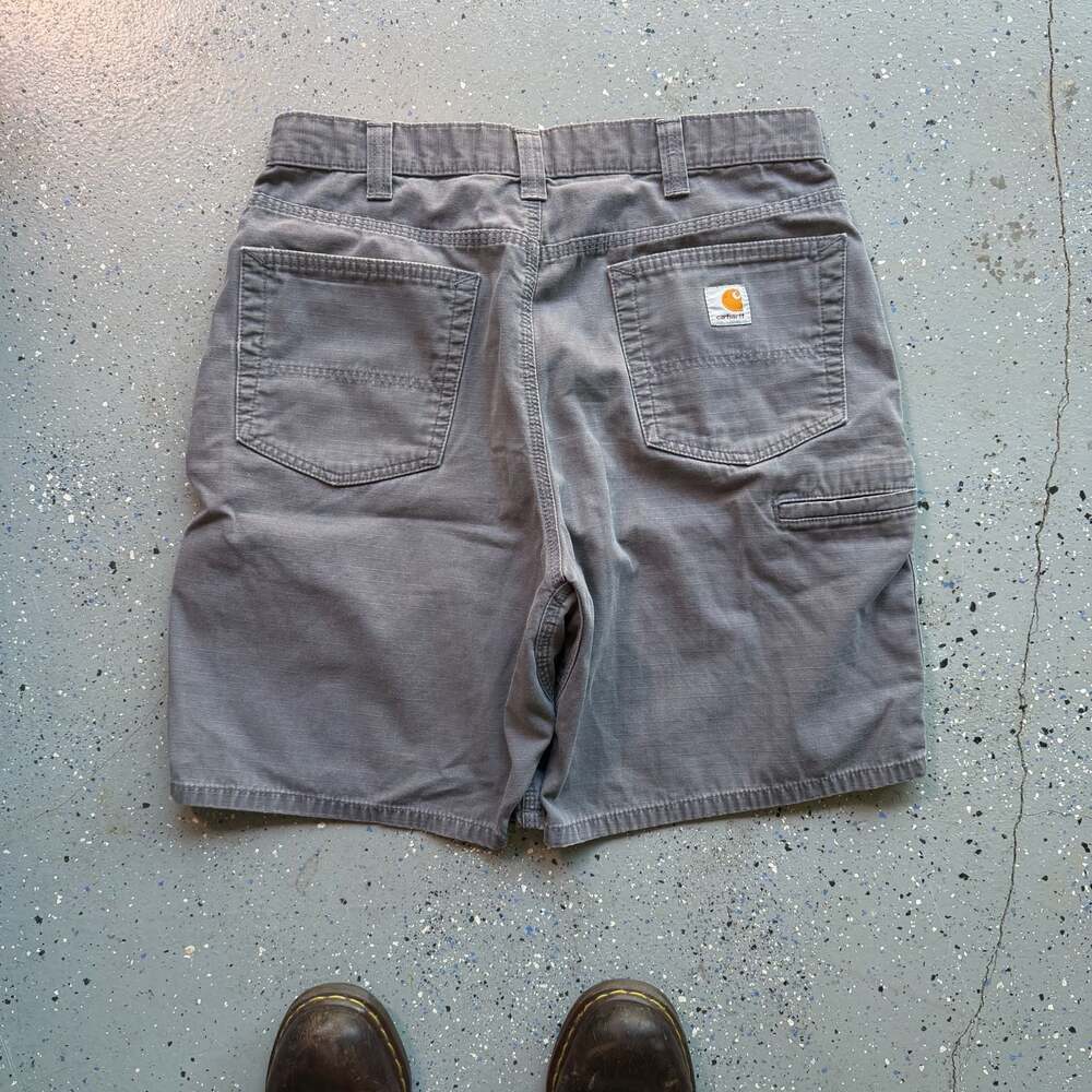 Carhartt Gray Canvas Utility Work Shorts
